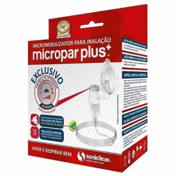 Micronebulizador Inalação Micropar Plus Soniclear com Rosas Universal Infantil